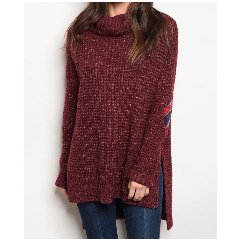❄️LAST2️⃣//BURGUNDY TURTLENECK SWEATER - Picture 3 of 10